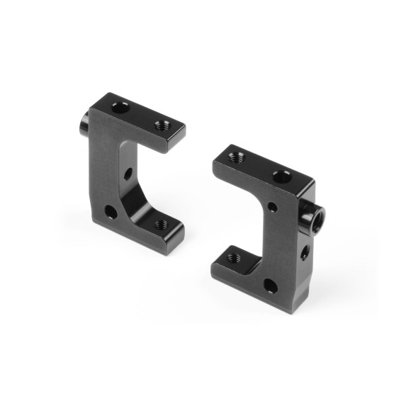 ALU RADIO PLATE MOUNT - BLACK - SWISS 7075 T6 (2) - XRAY - 346234