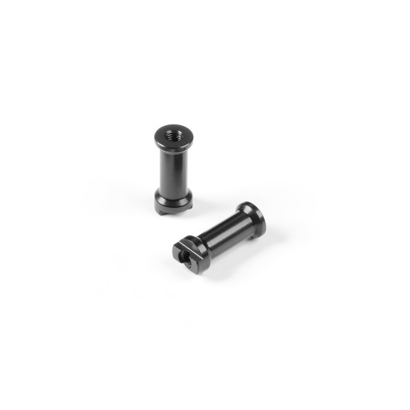 X8 ALU SLOT MOUNT - BLACK - SWISS 7075 T6 (2) - XRAY - 346312
