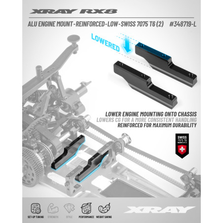 Support moteur renforcé - XRAY - 348719-L