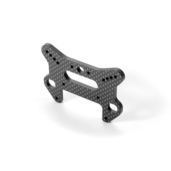 GT GRAPHITE FRONT SHOCK TOWER - CNC MACHINED 3.5 MM - 352040 - XRAY
